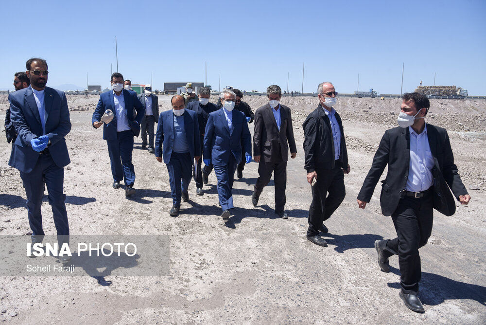 بازدید محمد باقر نوبخت معاون رییس جمهوری و رییس سازمان برنامه و بودجه از دریاچه ارومیه