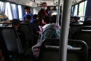 استفاده مسافران از ماسک در اتوبوس اجباری است
