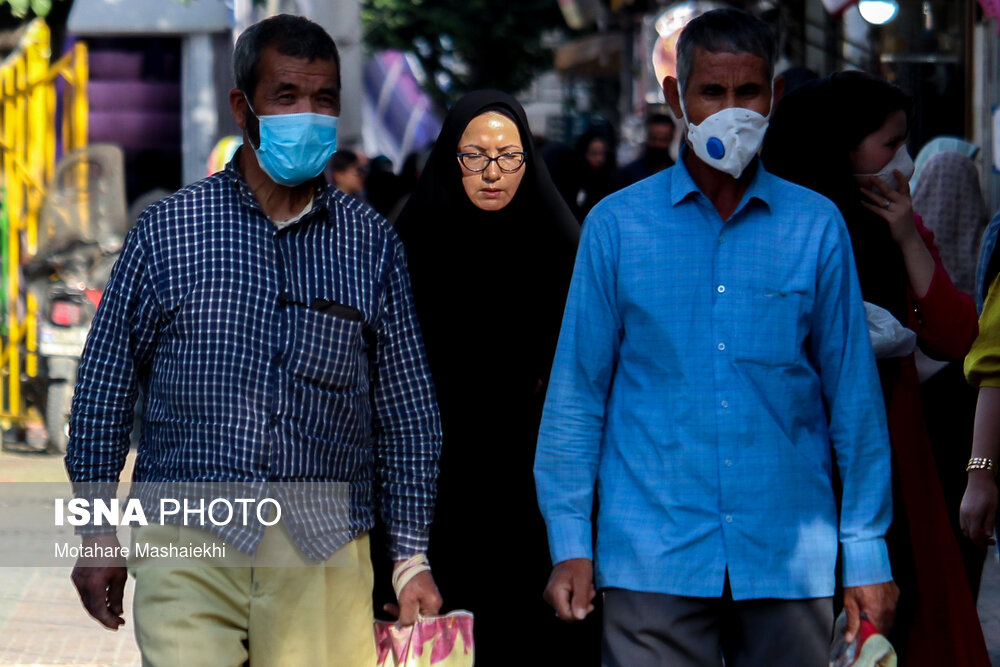 دومین روز طرح ماسک اجباری در اراک- خیابان امام خمینی (ره)