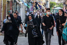 دومین روز طرح ماسک اجباری در اراک- خیابان سهام‌السطان