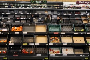 ریسک کمبود مواد غذایی در پی بستن شدن مرزهای انگلیس