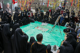 تشییع و تدفین شهید گمنام در قم