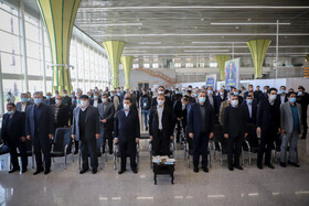 مراسم افتتاح بزرگترین سالن فرودگاهی جنوب غرب کشور در آبادان با حضور اسحاق جهانگیری، معاون اول رئیس جمهور