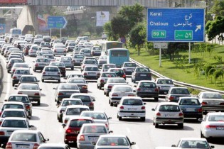 افزایش ۶۵ درصدی ترددهای جاده‌ای/ ترافیک سنگین در قزوین-کرج-تهران