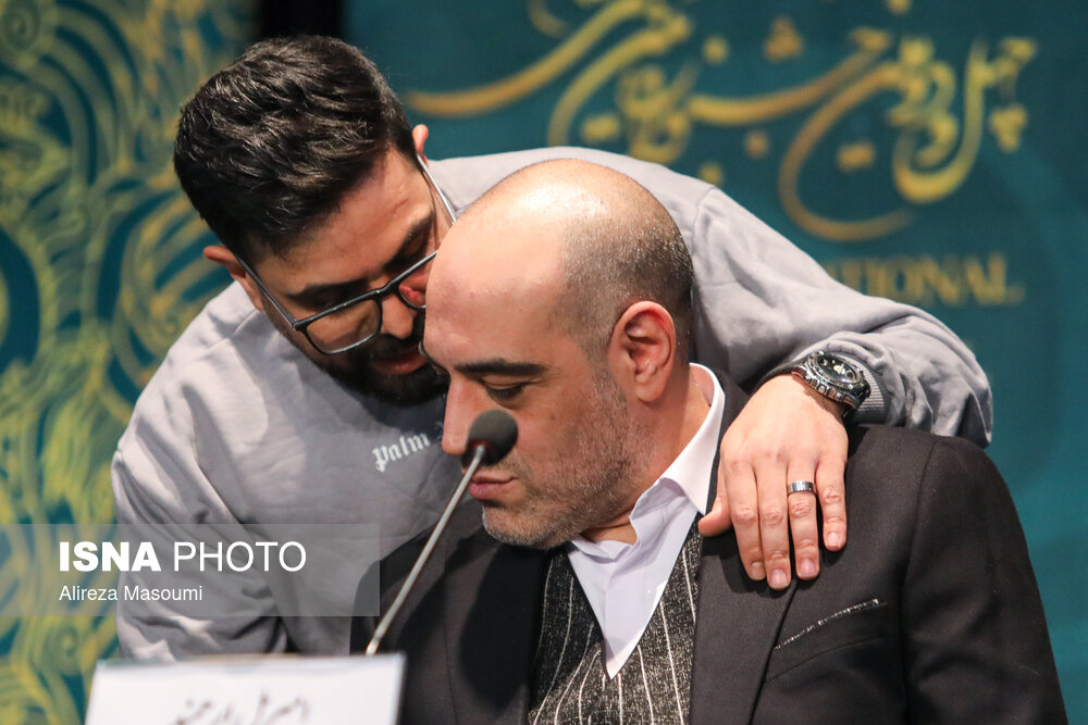 امیر یل ارجمند، آهنگساز و محسن جسور، کارگردان فیلم شکار حلزون در نشست خبری این فیلم