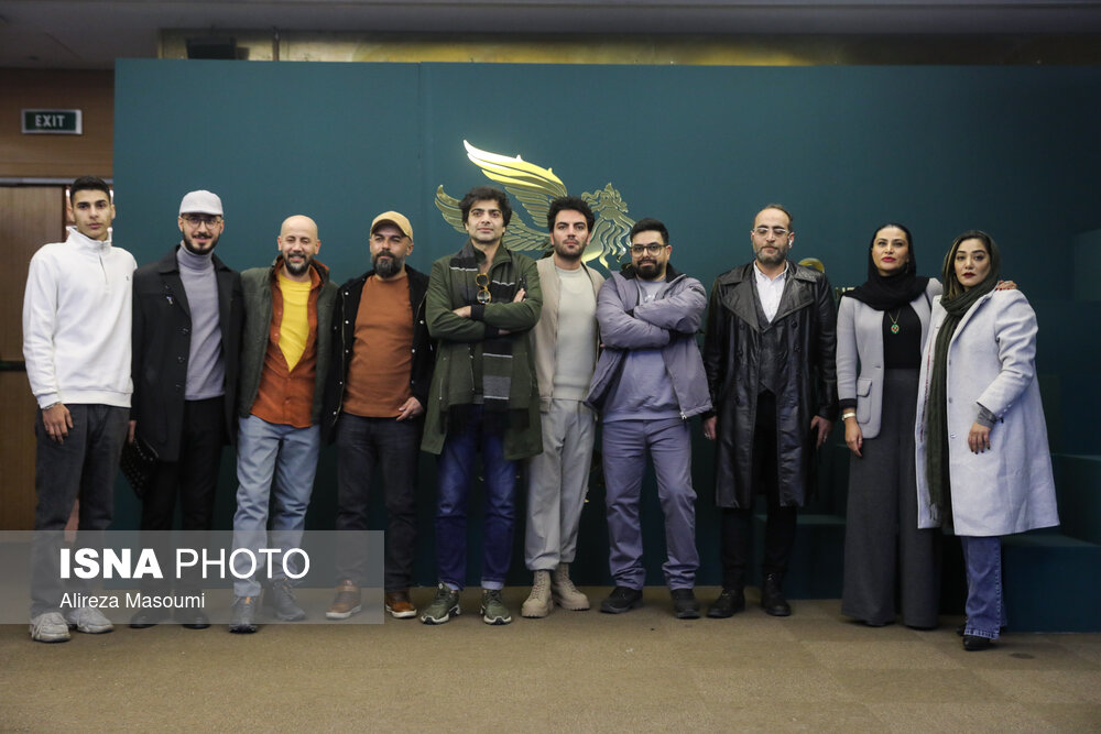 عوامل فیلم شکار حلزون در حاشیه اولین روز از چهل و دومین جشنواره فیلم فجر