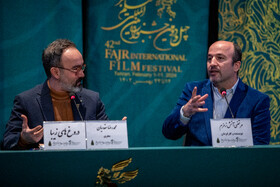 مرتضی آتش زمزم نویسنده و کاگردان فیلم دروغ‌های 
 زیبا در اولین روز از چهل و دومین جشنواره فیلم فجر