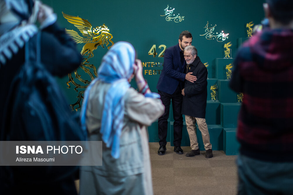 مجید انتظامی و بهزاد خلج در حاشیه پنجمین روز چهل و دومین جشنواره فیلم فجر