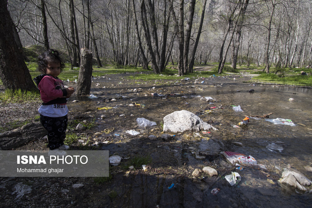 رهاسازی زباله توسط مسافران در ایام نوروز - پارک ملی گلستان