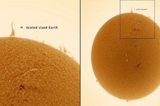 رصد ایفل بر روی خورشید
