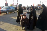تصاویر/ خدمت رسانی به زائران کربلا در شلمچه