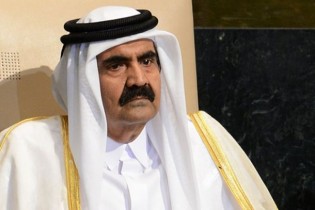امیر سابق قطر بستری شد+عکس