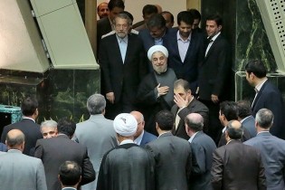 رییس جمهور به مجلس رفت