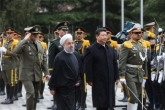 روحانی از رئیس‌جمهور چین رسما استقبال کرد