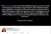پیام توییتری «ظریف» به مناسبت یک سالگی برجام