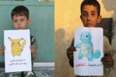 بازی پوکمون توسط کودکان سوری