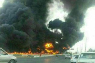 انفجار تانکر سوخت در کرمانشاه حادثه آفرید