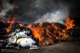 تصاویر/ امحاء ۴۰۰ تن کالای قاچاق  <img src="/images/picture_icon.gif" width="16" height="13" border="0" align="top">