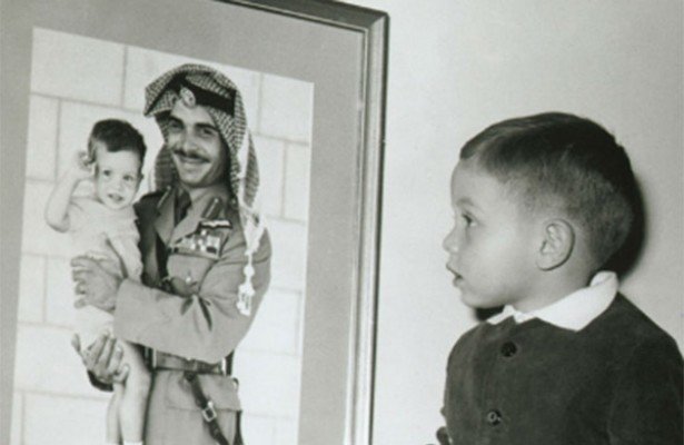 عکس دوران کودکی عبدالله دوم پادشاه اردن