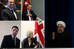 دیدار روحانی در نیویورک با چند تن از سران کشورها