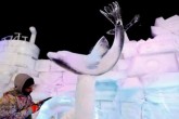 تصاویر/ نمایشگاه مجسمه های برفی و یخی در لندن