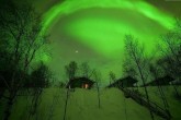 تصاویر/ شفق قطبی زیبا در فنلاند
