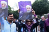 تصاویر/جشن و شور مردم ایران بعد از پیروزی روحانی