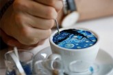 تصاویر/ نقاشی آثار برتر جهان بر روی قهوه