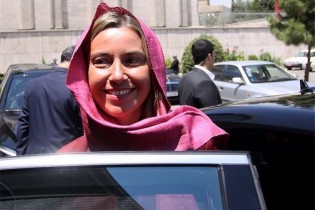 موگرینی در مراسم تحلیف روحانی شرکت می کند