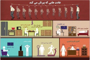 عادت‌هایی که پیرتان می‌کند