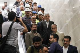 بازدید محمد علی افشانی و محسن سید آقایی، از خط ۷ متروی تهران