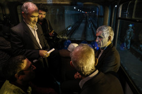گفت و گوی  محمد علی افشانی و محسن سید آقایی در مسیر خط مترو ۷ تهران