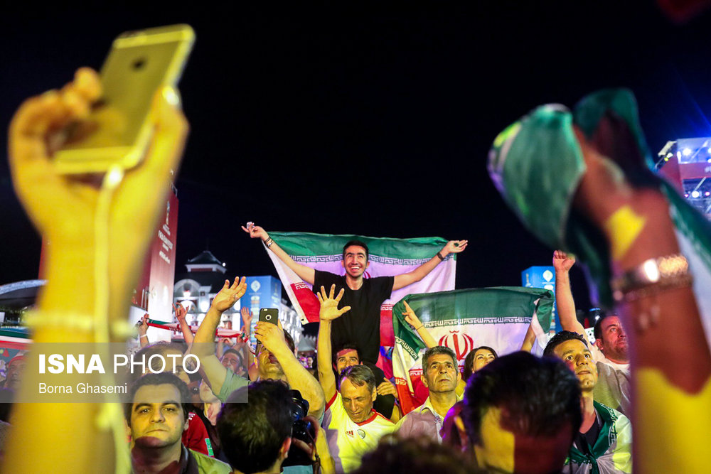 فن فست سارانسك در شب قبل از بازی ایران پرتغال