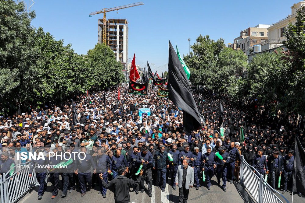 تشییع دو شهید دفاع مقدس - مشهد