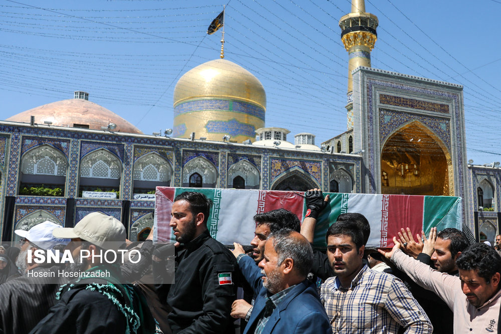 تشییع دو شهید دفاع مقدس - مشهد