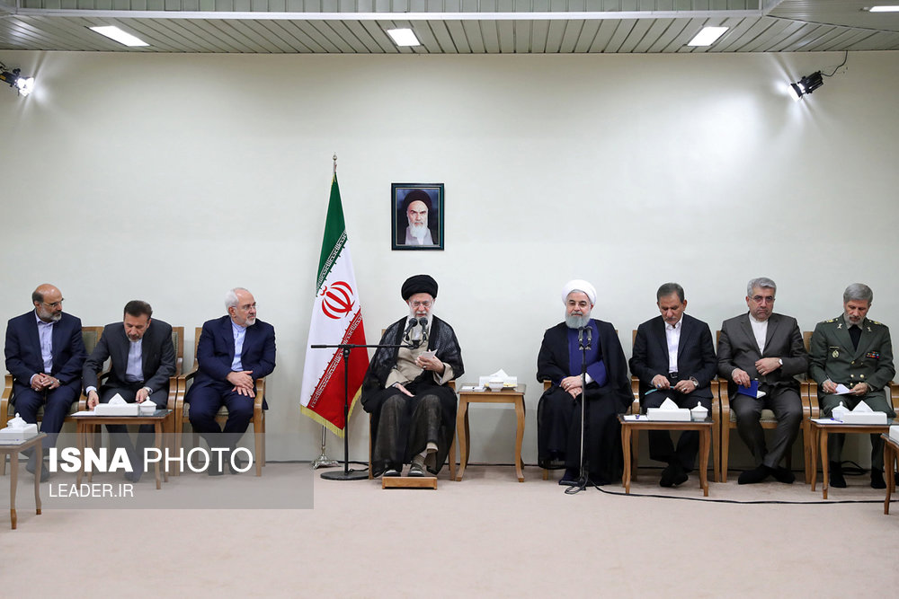 دیدار رئیس‌جمهور و اعضای هیئت دولت با مقام معظم رهبری