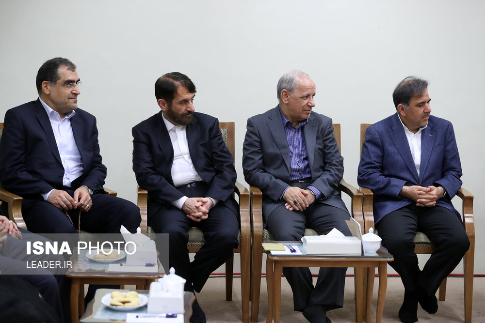 دیدار رئیس‌جمهور و اعضای هیئت دولت با مقام معظم رهبری