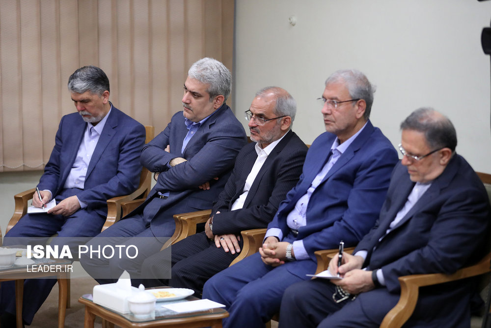 دیدار رئیس‌جمهور و اعضای هیئت دولت با مقام معظم رهبری