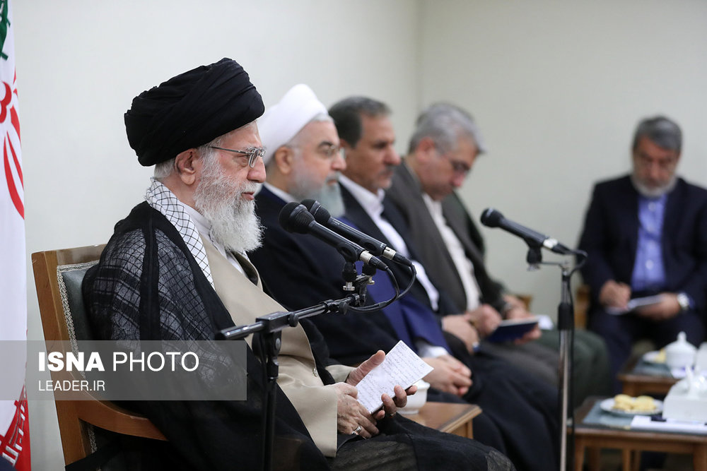 دیدار رئیس‌جمهور و اعضای هیئت دولت با مقام معظم رهبری