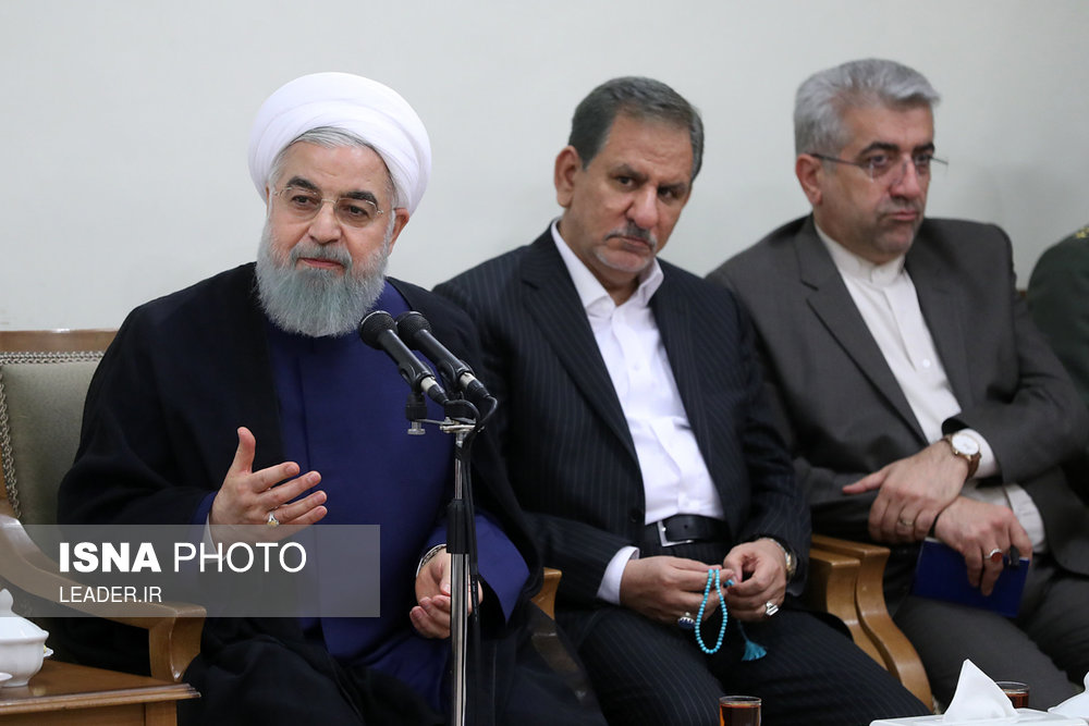 دیدار رئیس‌جمهور و اعضای هیئت دولت با مقام معظم رهبری