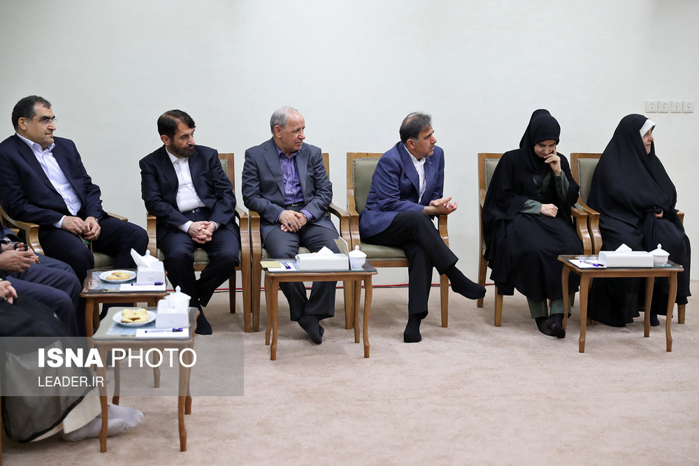 دیدار رئیس‌جمهور و اعضای هیئت دولت با مقام معظم رهبری