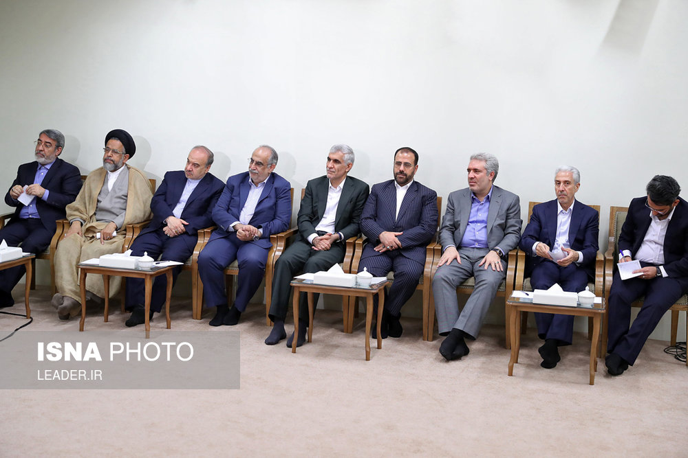 دیدار رئیس‌جمهور و اعضای هیئت دولت با مقام معظم رهبری