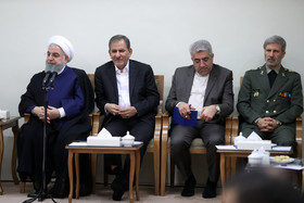 دیدار رئیس‌جمهور و اعضای هیئت دولت با مقام معظم رهبری