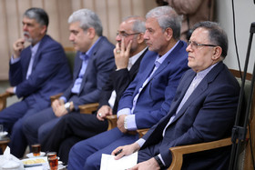 دیدار رئیس‌جمهور و اعضای هیئت دولت با مقام معظم رهبری