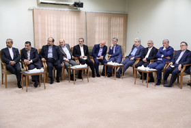 دیدار رئیس‌جمهور و اعضای هیئت دولت با مقام معظم رهبری