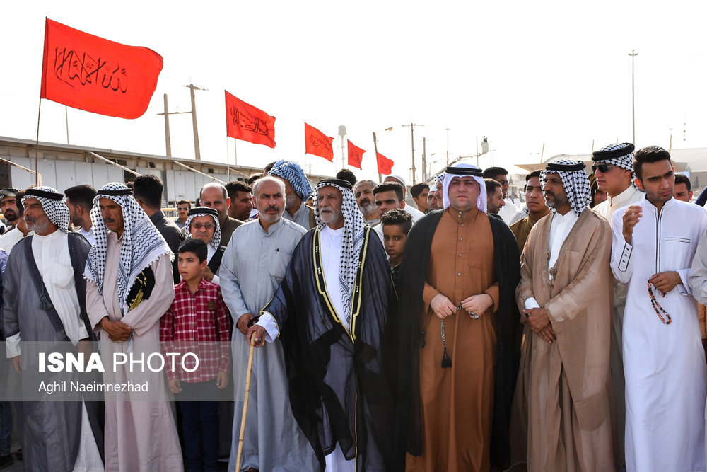 استقبال از ۷۵ شهید دوران دفاع مقدس در مرز شلمچه