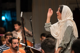 تمرین ارکستر ملی ایران به رهبری نزهت امیری