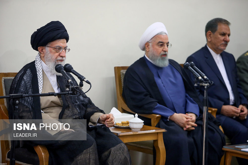 دیدار رئیس‌جمهور و اعضای هیأت دولت با مقام معظم رهبری