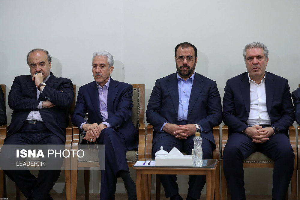 دیدار رئیس‌جمهور و اعضای هیأت دولت با مقام معظم رهبری