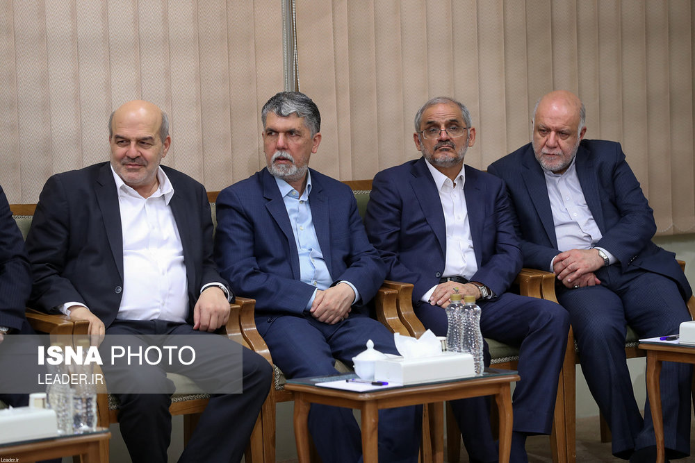 دیدار رئیس‌جمهور و اعضای هیأت دولت با مقام معظم رهبری